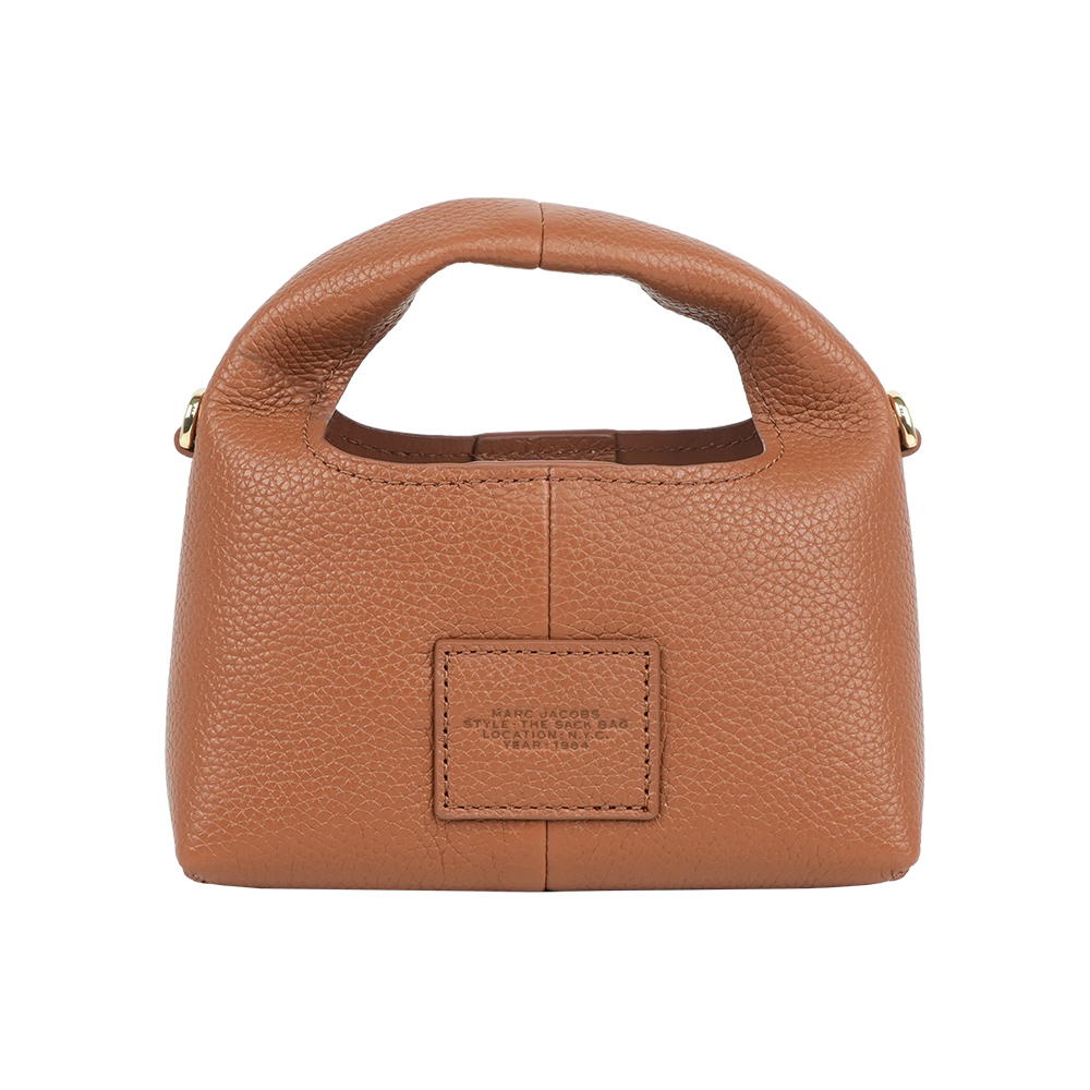 MARC  JACOBS The Sack Bag 牛皮二用包(Micro)(堅果棕), , large
