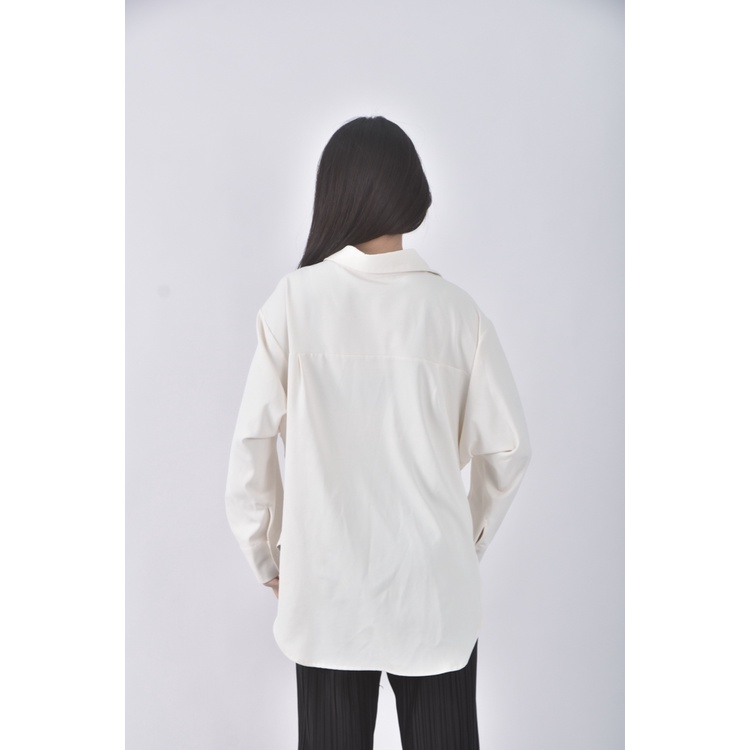 (M) the ladywore質感西裝杏色長袖上衣二手衣, , large
