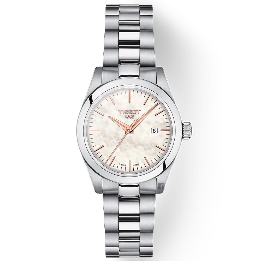 TISSOT 天梭 T-MY LADY 珍珠貝女錶-29.3mm T1320101111100, , large