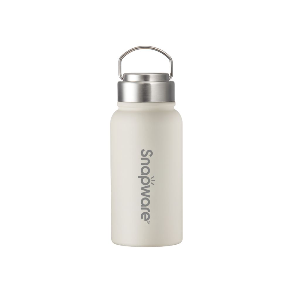 Zinc light porcelain thermos bottle, , large