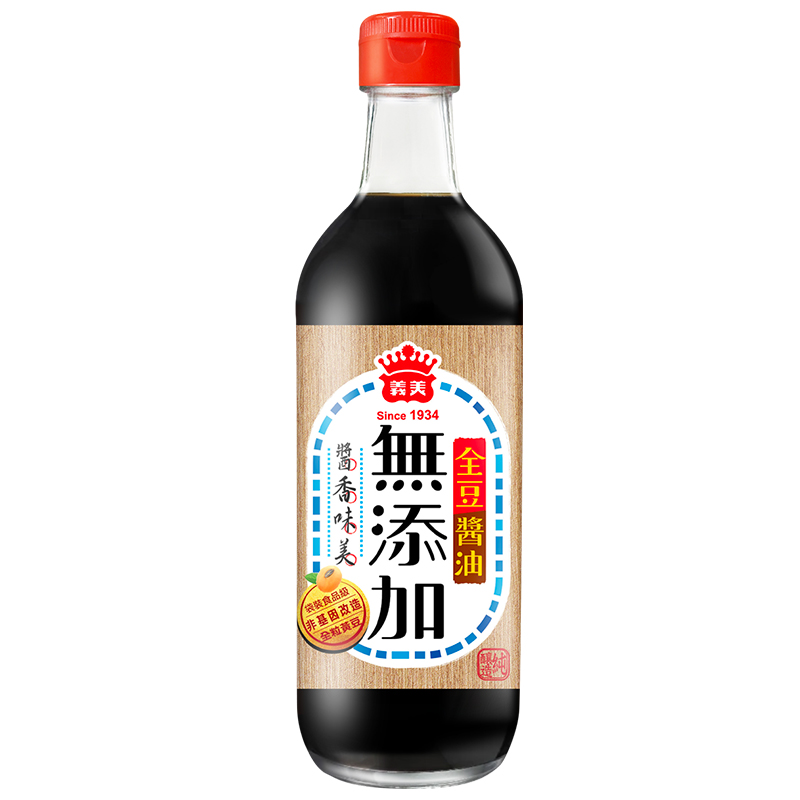 義美全豆無添加醬油420ml, , large