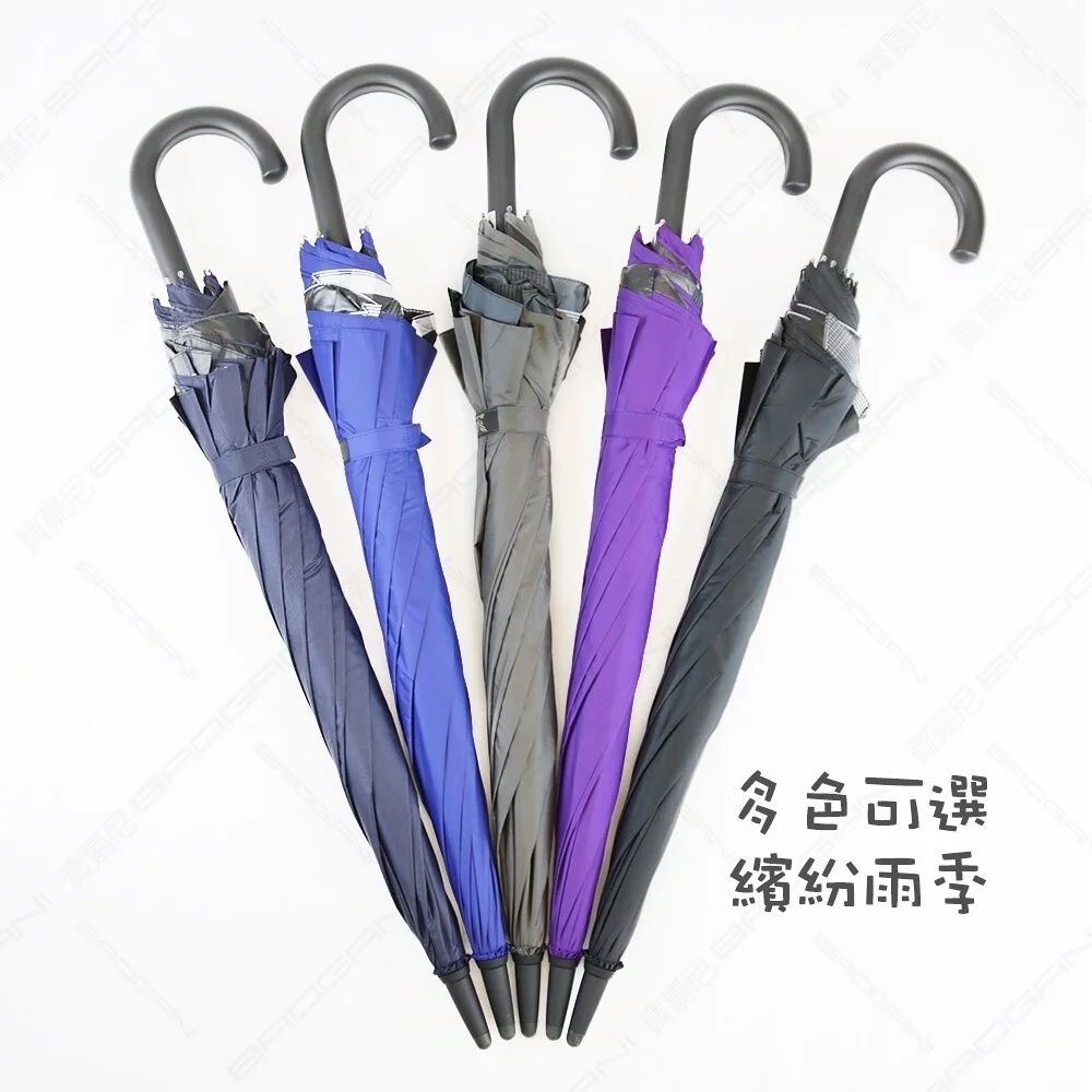 【周周生活】27吋大傘面 半自動直傘｜2-3人共用 抗UV 防潑水 快速出貨｜晴雨兩用 自動傘 大雨傘 遮陽傘, , large