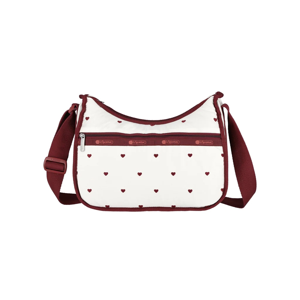 |快速出貨|Lesportsac Classic Hobo 經典斜背包/ 莓果心刺繡, , large