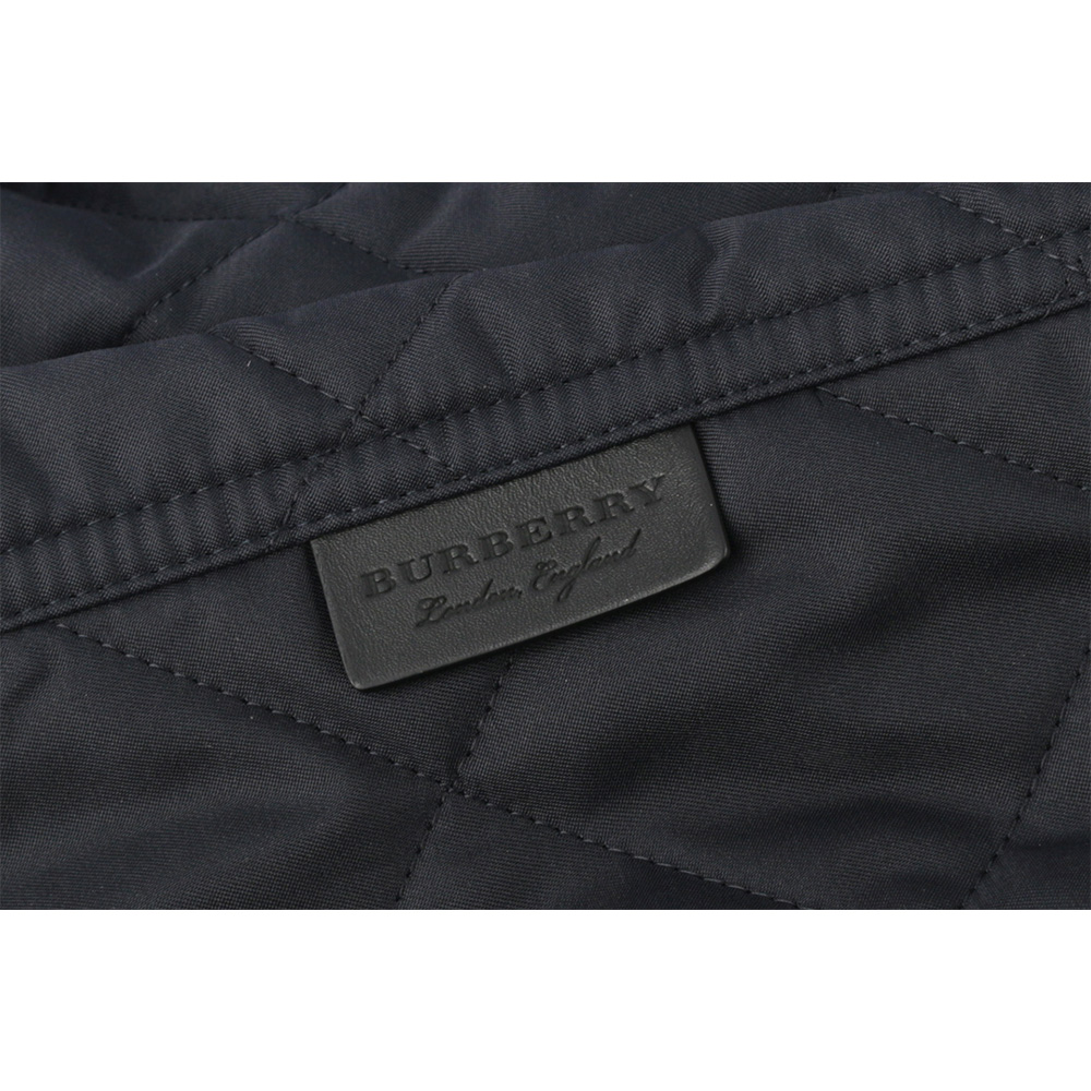 BURBERRY L號菱格紋棉質輕型外套/海軍藍, , large