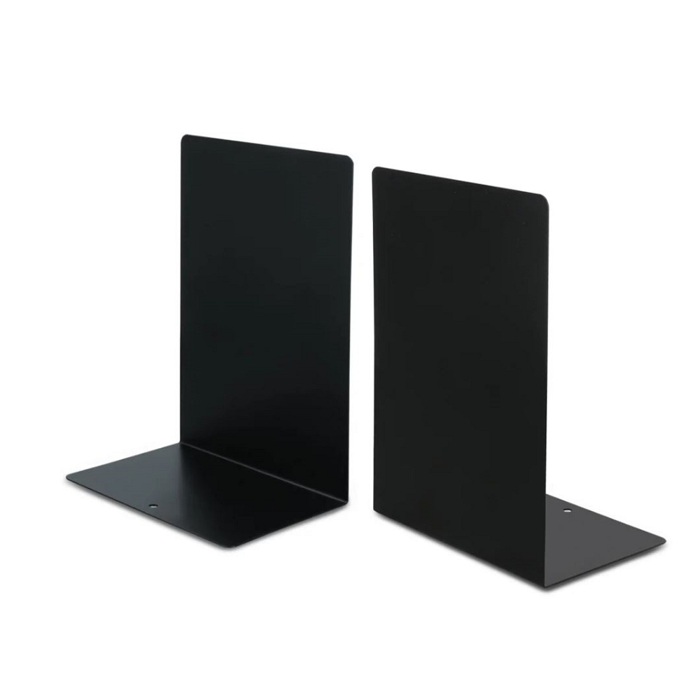 【龍品文創】力大 02620 極簡約書擋 1付 -黑