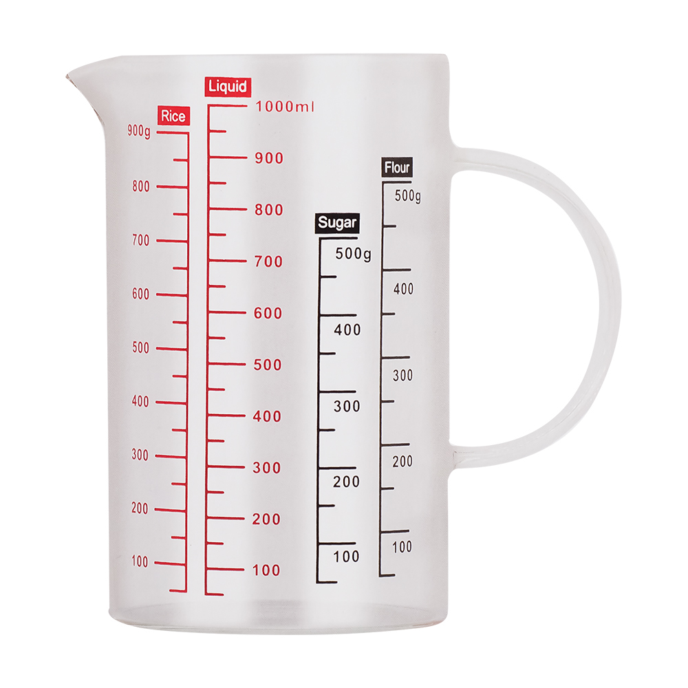 寶馬牌玻璃多功能量杯-1000ml-1入