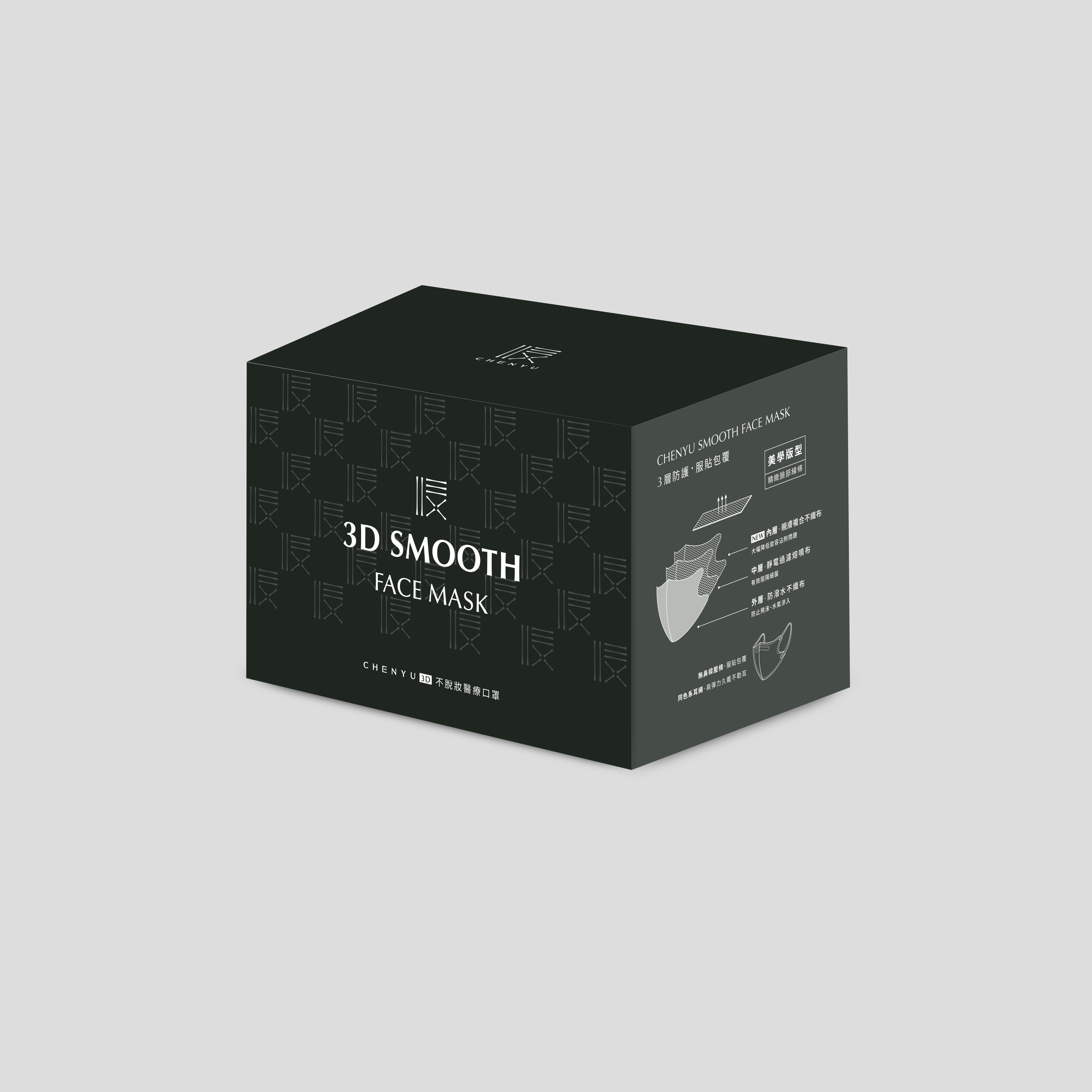 CHENYU 3D MAKEUP TRANSFER PROOF FACE MASK 30Piece, , large