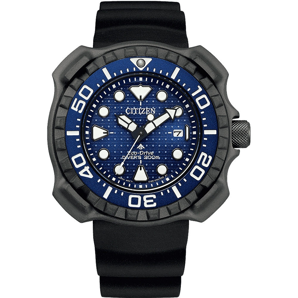 CITIZEN 星辰 PROMASTER 限量 鈦 復刻 鯨鯊 光動能200米潛水錶 BN0225-04L, , large