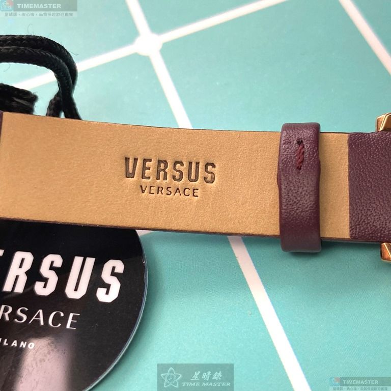 [星晴錶業]VERSUS VERSACE手錶,36mm,VV00298香檳紅錶面玫瑰金錶殼玫瑰金色精鋼錶帶款, , large