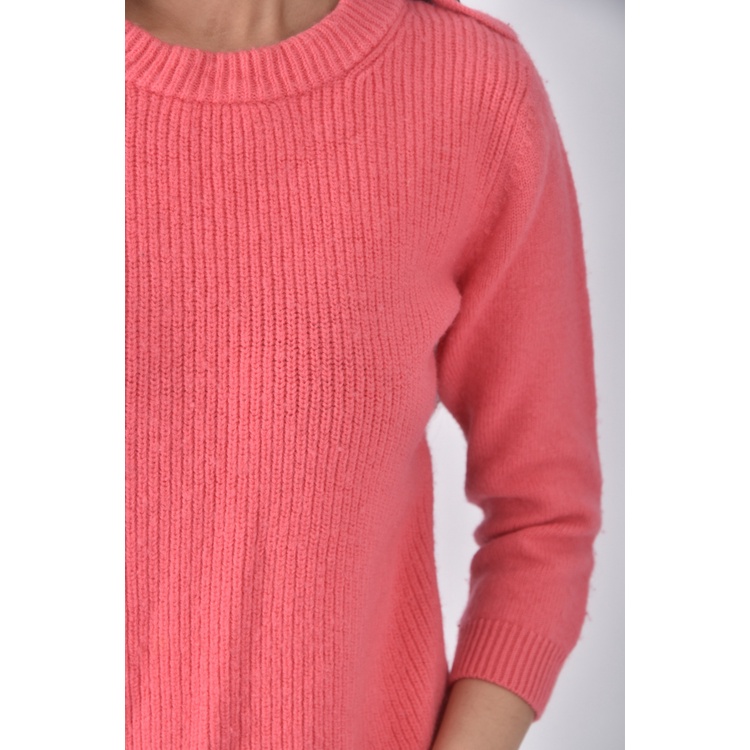 (S) 質感粉色長袖上衣二手衣, , large