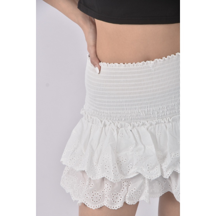 (M) triple eight韓牌質感白色短裙二手衣, , large