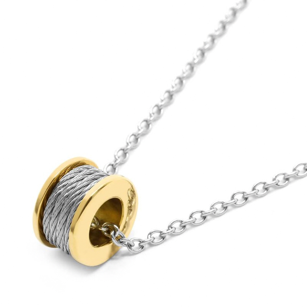 CHARRIOL 夏利豪 FOREVER 鋼索項鍊 08-104-1139-8, , large