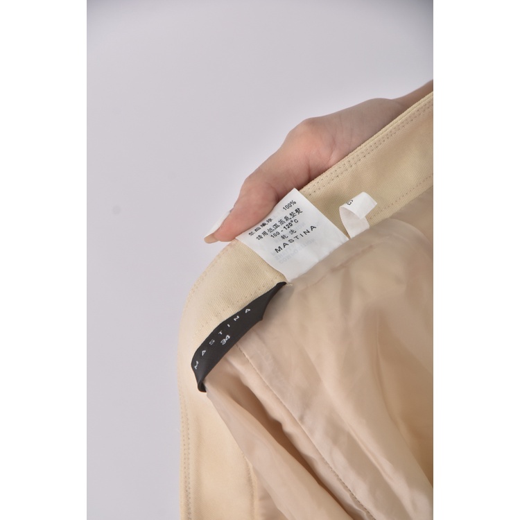 (L) mastina質感杏色長褲二手衣, , large
