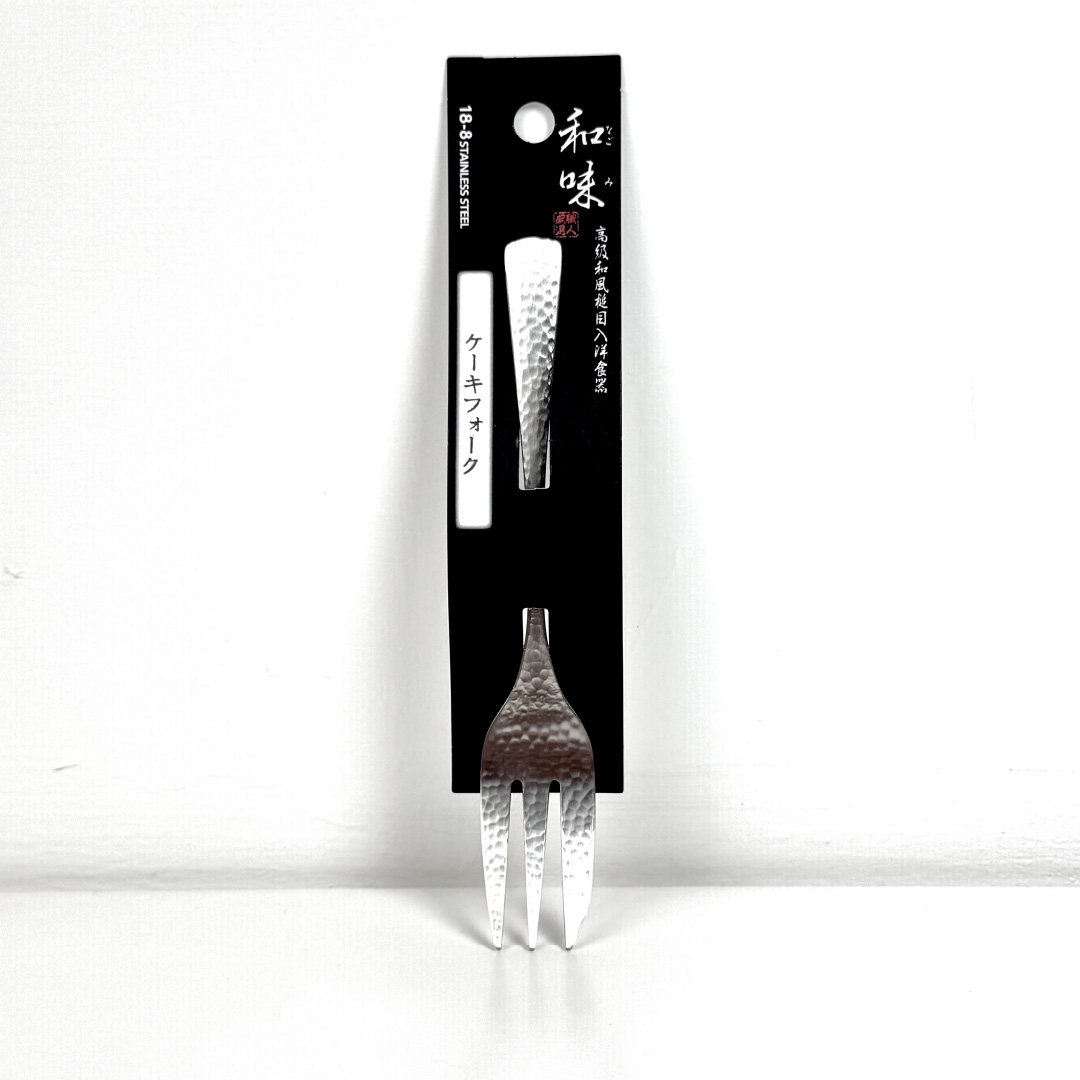 [片力] 不銹鋼 日式蛋糕叉 ｜燕三條 ｜和味槌目18-8 艷消不鏽鋼餐具 SY-10, , large