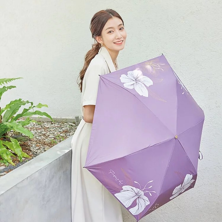 【周周生活】雨傘 現貨 傘 折疊傘 遮陽傘 陽傘 渲染花樣 摺疊傘 折疊雨傘 晴雨傘 輕量雨傘 日本雨傘 快速出貨, , large