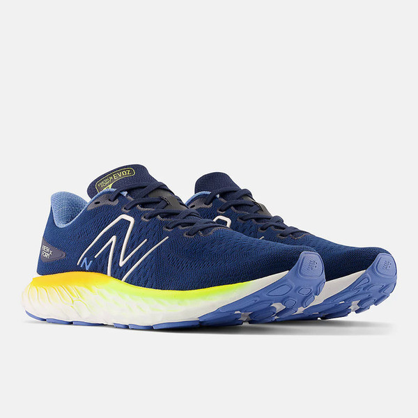 New Balance Fresh Foam X Evoz V3 男 慢跑鞋 2E 寬楦 緩震 藍 [MEVOZLH3], , large