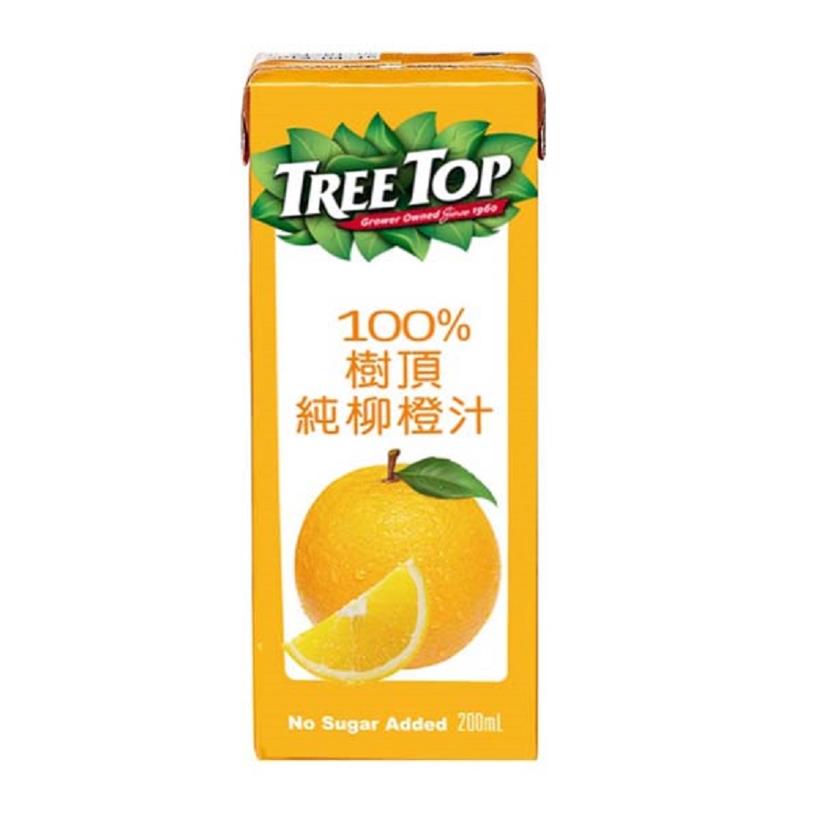 樹頂100純柳橙汁200ml, , large