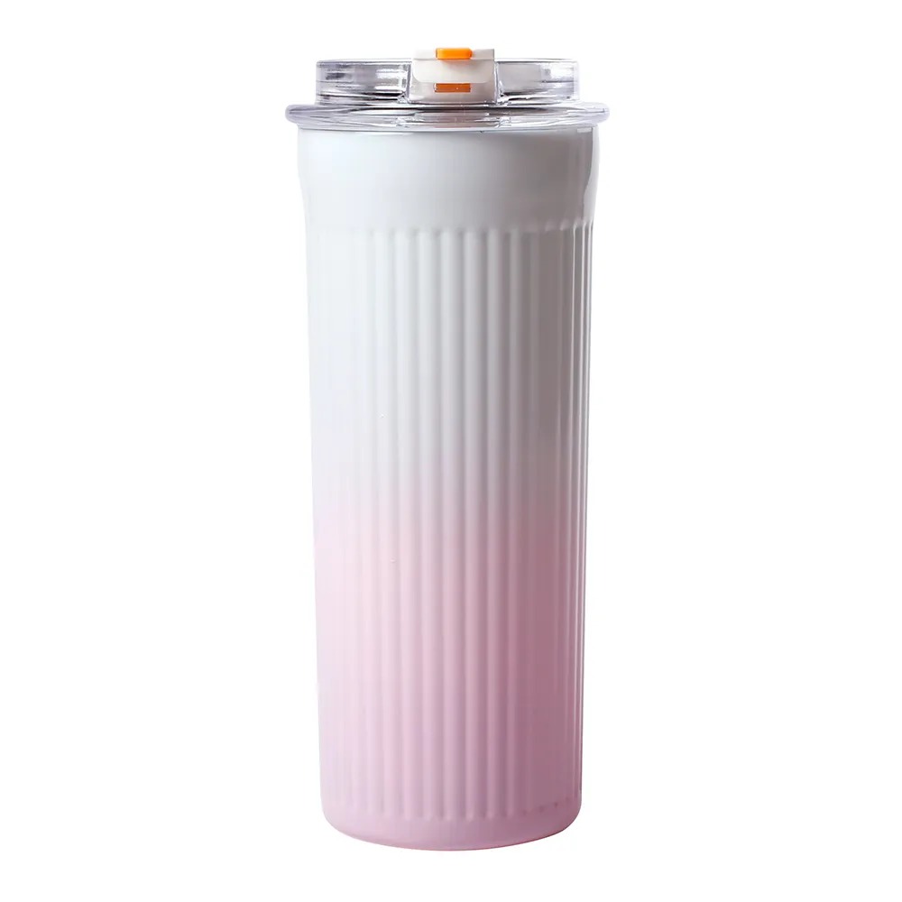 Stainless steel straw coffee cup, , large