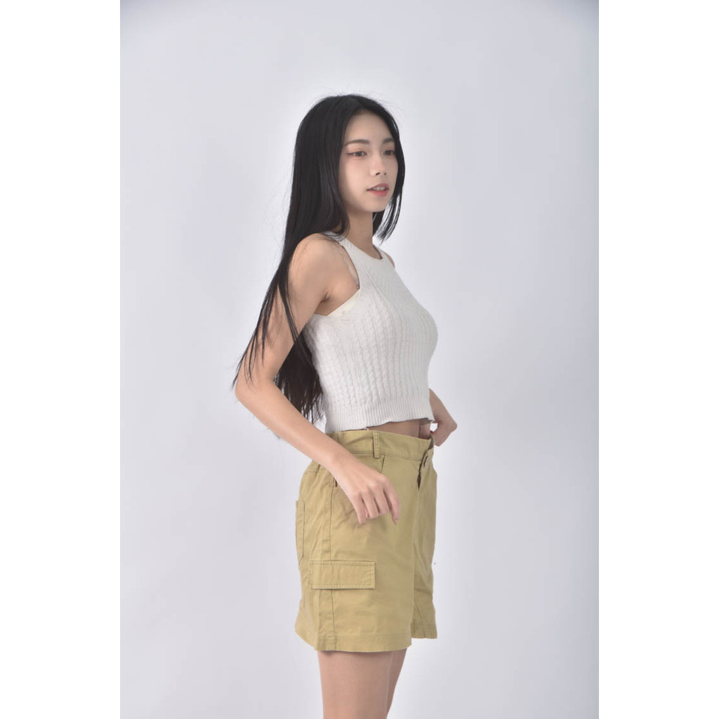 (XL) docei質感工裝棕色短裙二手衣, , large
