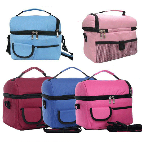 8L Double-Layer Thickened Mini Fridge, Insulated Bag, Cooling Bag, Food Storage Bag, Lunch Bag, Breast Milk Bag, Mommy Bag, , large