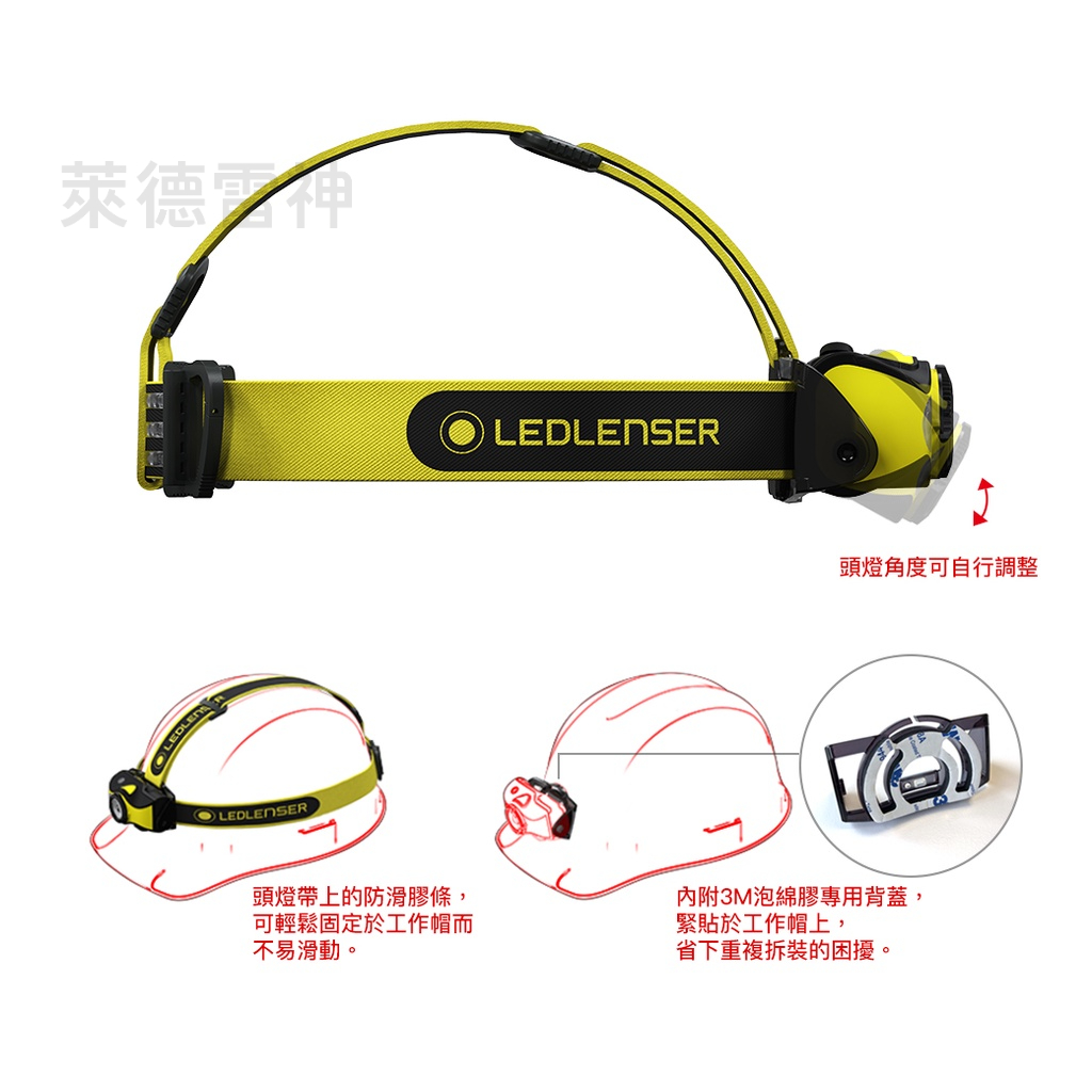 【德國Ledlenser】iH9R 工業用充電式伸縮調焦頭燈, , large