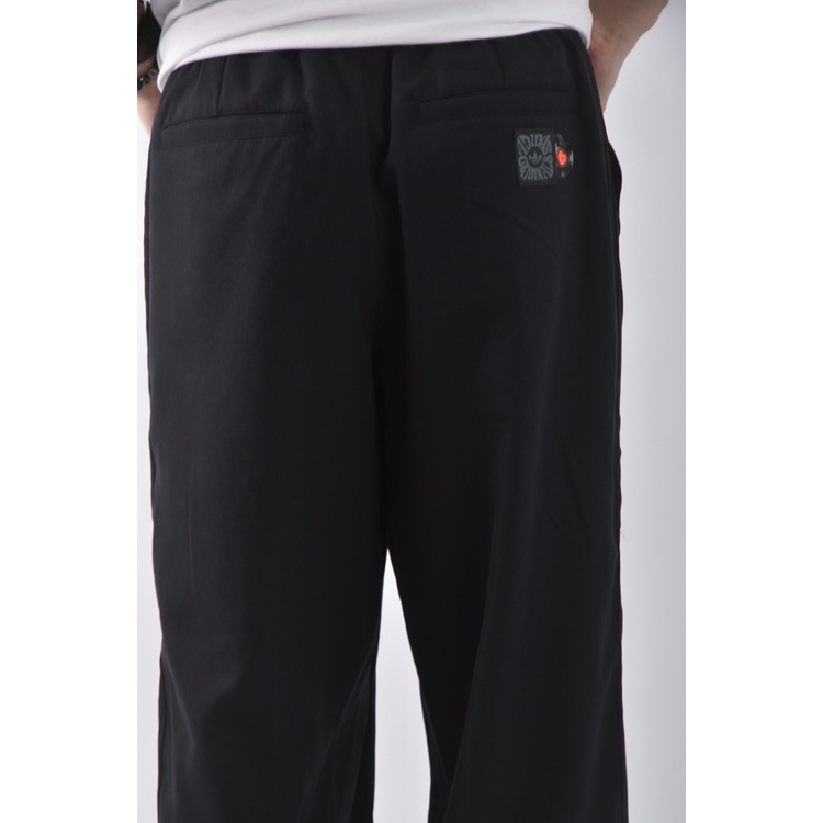 (L) 【范姜彥豐私服】adidas高腰男裝運動棉質直筒黑色長褲二手衣, , large