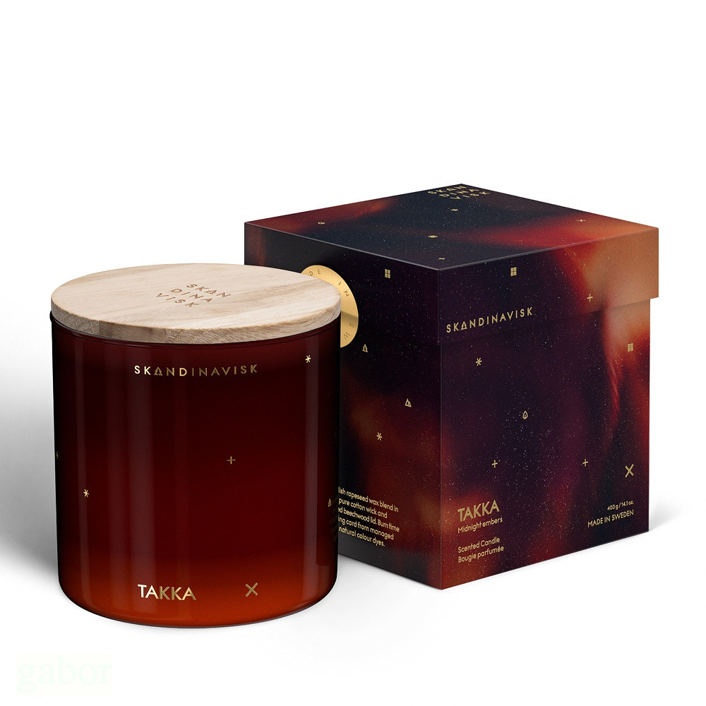 Skandinavisk 聖誕冬日限定 TAKKA 午夜餘溫 耶誕香氛蠟燭 400g, , large