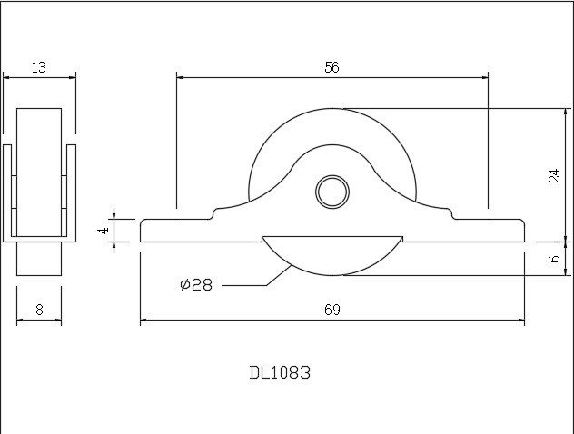 Sliding Cabinet Door Roller, , large