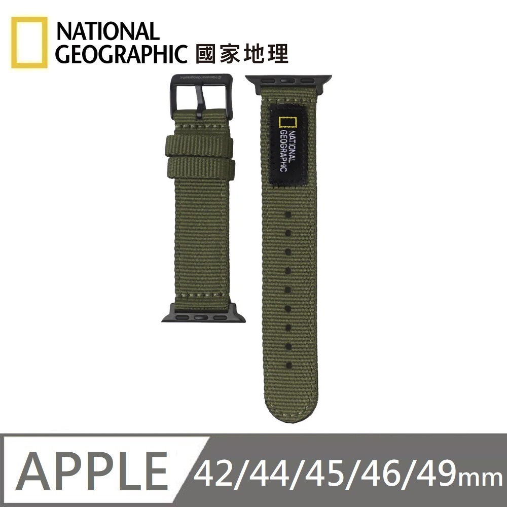 National Geographic Apple Watch Nato Strap Nylon Watchband ApplicableApple Watch 42/44/45/46/49mm - Army Green , , large