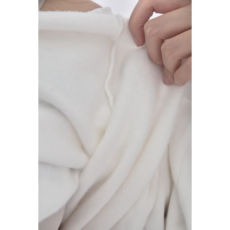 (XL) ideal tyge質感修身短版白色長袖上衣二手衣, , large