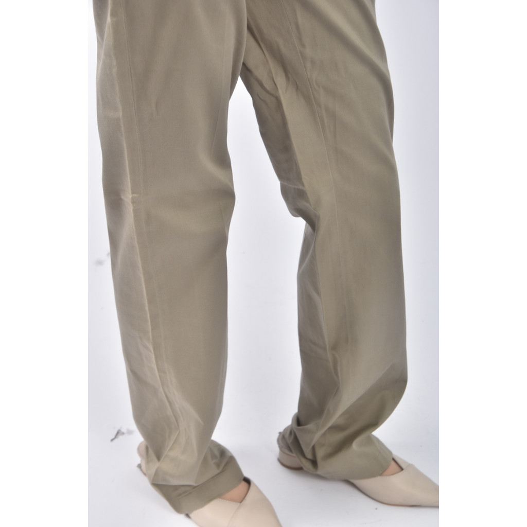 (L) baleno質感棉質黃色長褲二手衣, , large