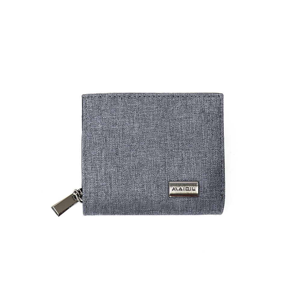 【MQ】Yamagata 細人字紋 拉鍊短夾 學生錢包 錢夾 中夾