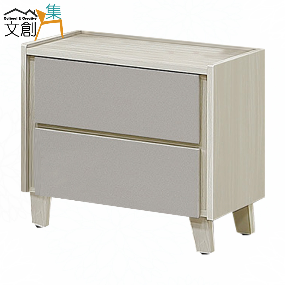 【文創集】艾蘿1.8尺二抽床頭櫃(客約商品), , large