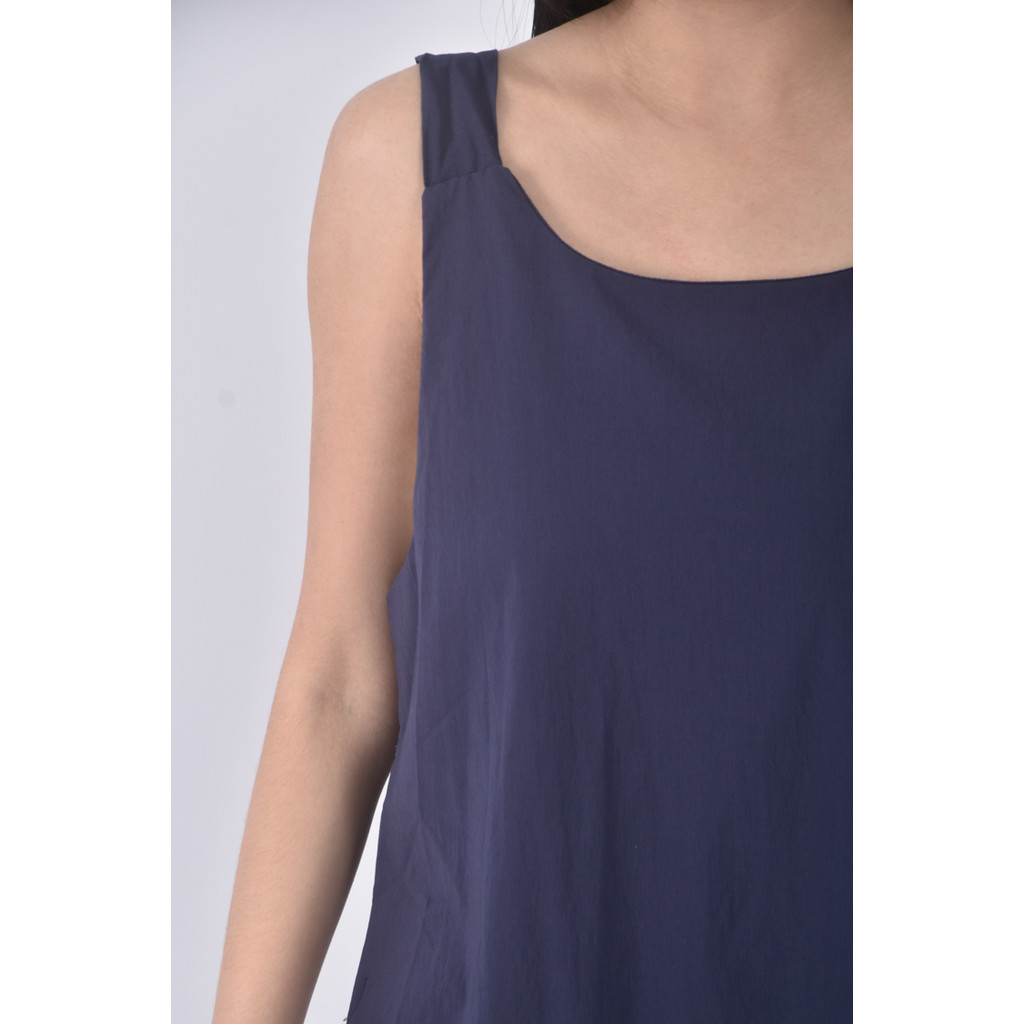 (S) ainnstory質感無袖藍色洋裝二手衣, , large