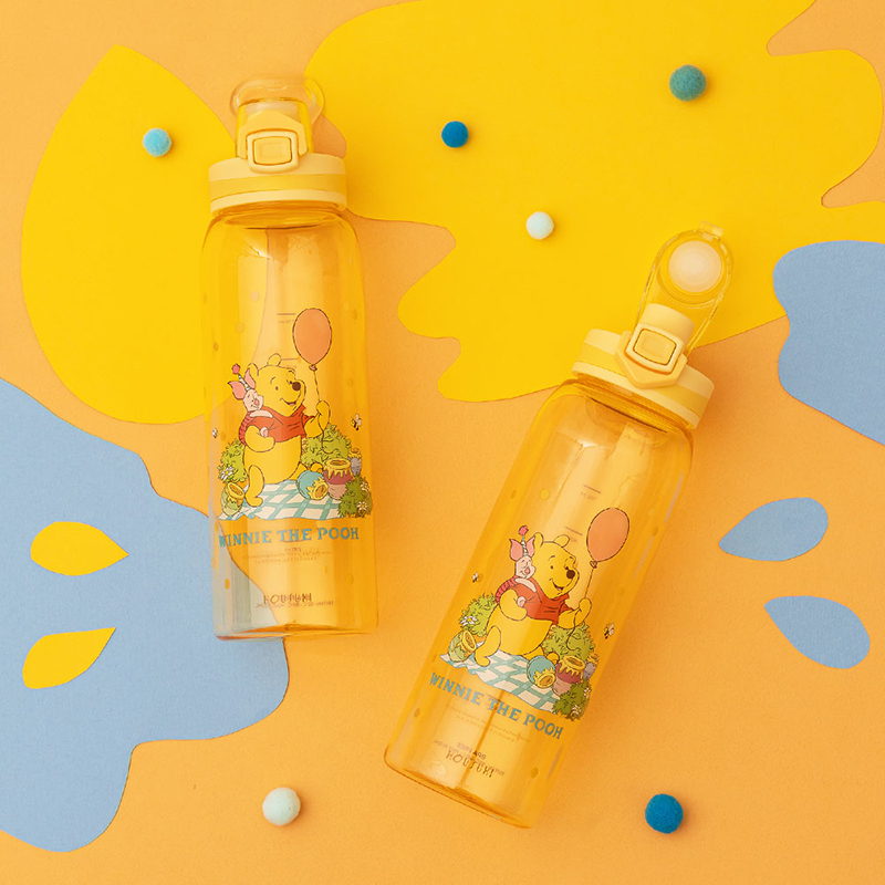 『HOUSUXI．舒希』迪士尼小熊維尼系列-Tritan彈蓋水瓶900ml(A2), , large