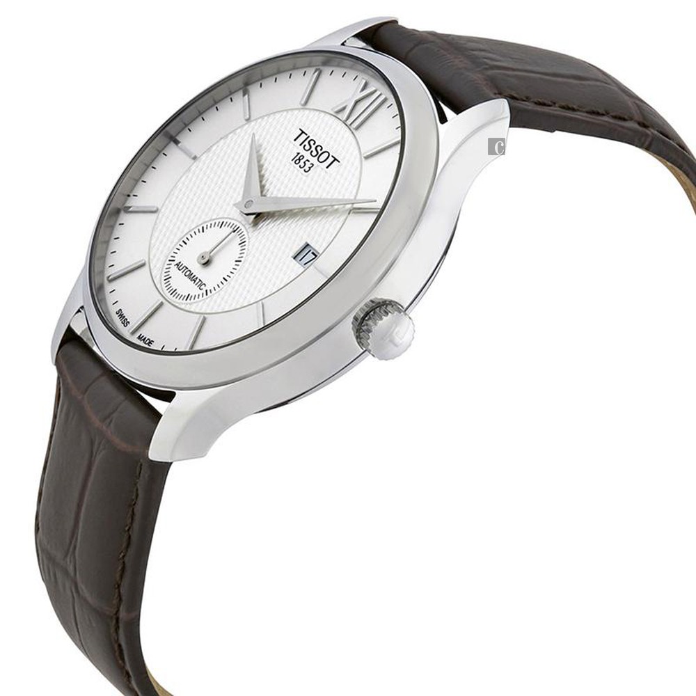 TISSOT 天梭 Tradition 小秒針機械錶-40mm  T0634281603800, , large