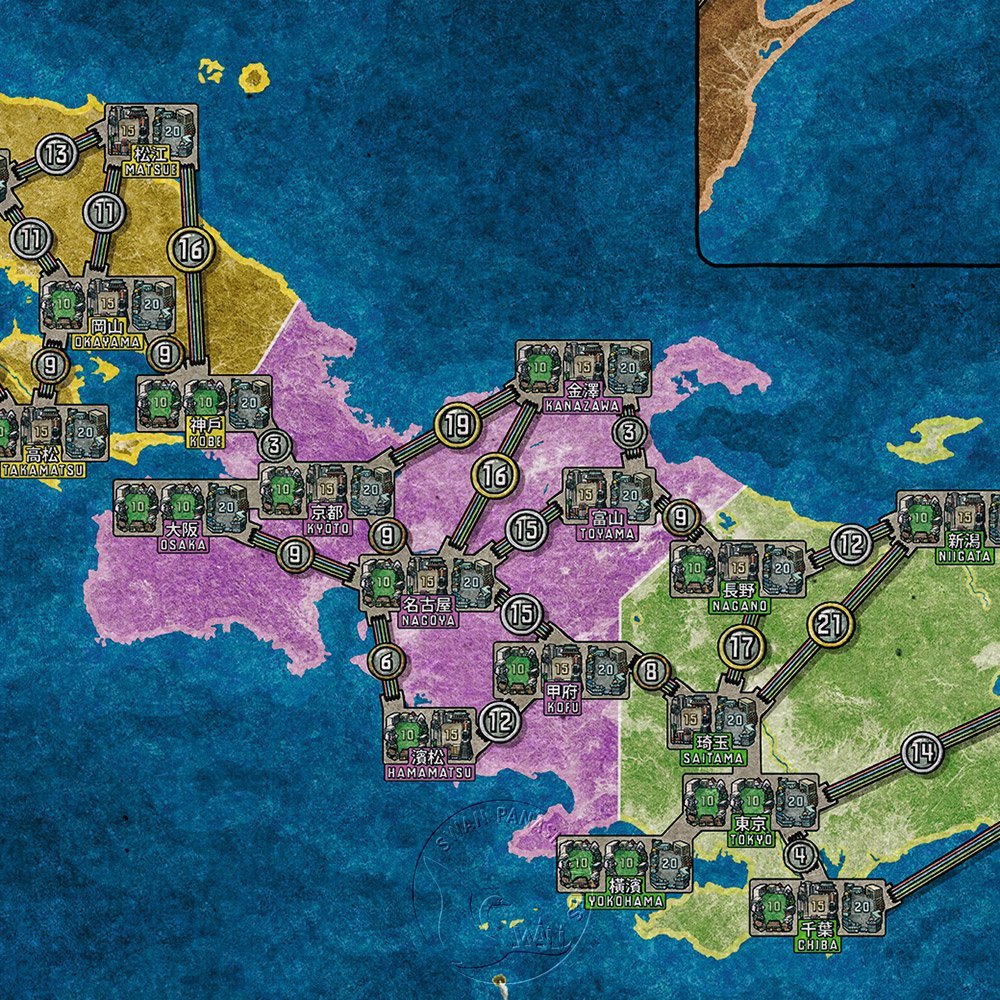 【新天鵝堡桌遊】電力公司擴充6：俄羅斯/日本地圖, , large