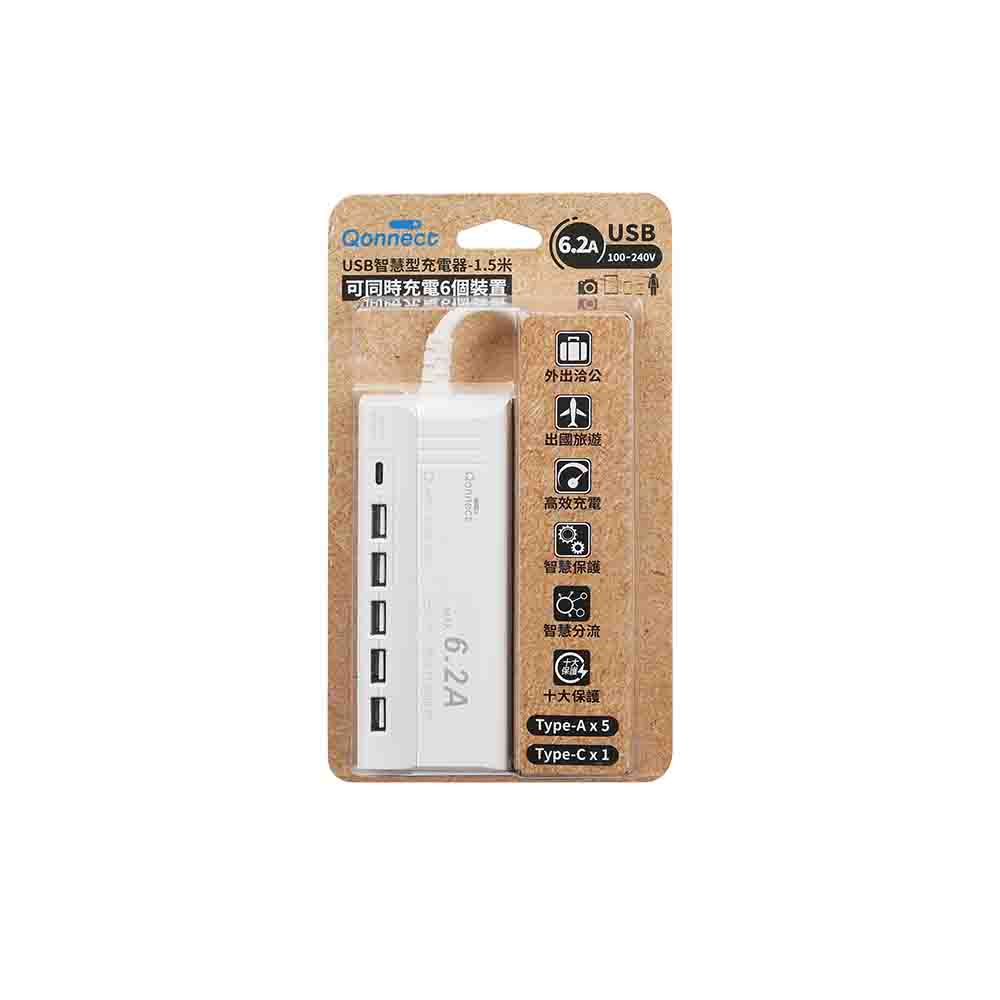 [寶旺旺] Qonnect USB充電延長線1.5米 UB-06U, , large