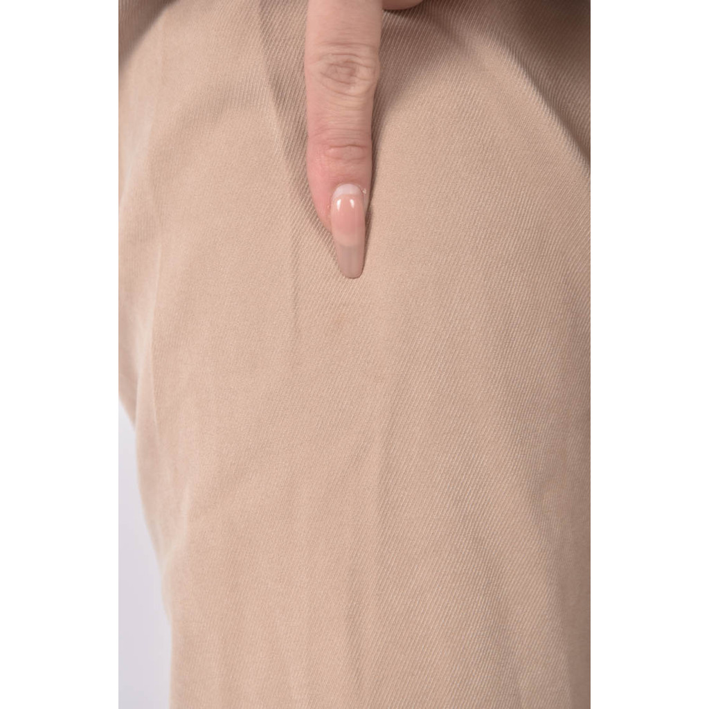 (M) initial高腰寬鬆杏色長褲二手衣, , large