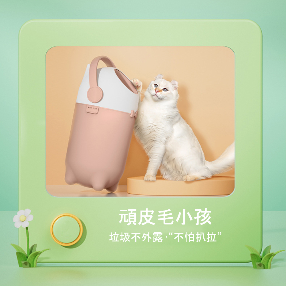 【GlassKing】GK-985L 寶貝尿布桶 寵物尿布桶 防臭尿布桶 尿布處理器 家用垃圾桶 15L大容量 安全圓弧設計, , large