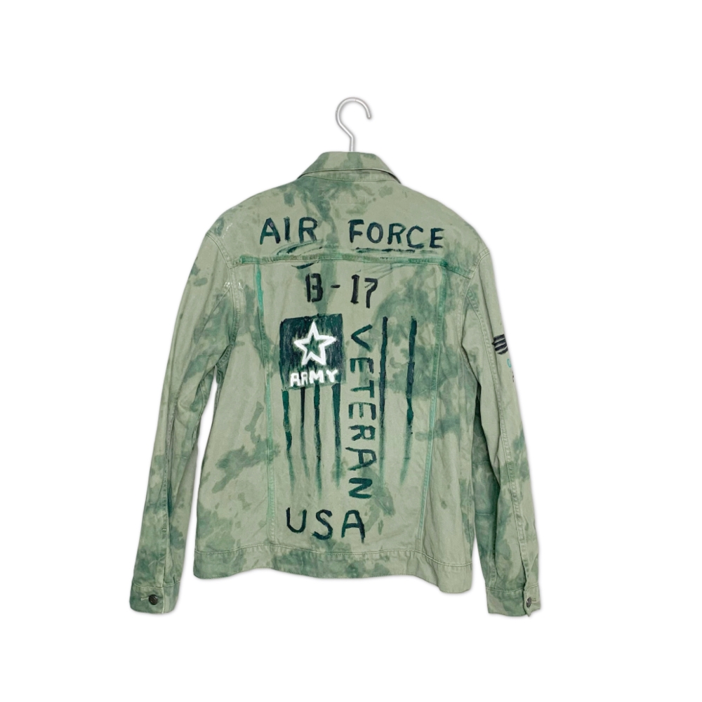 U.S. Air Force Graffiti Jacket Gray Green, , large