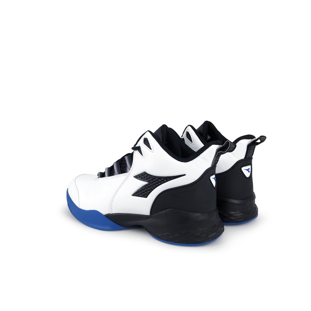 DIADORA迪亞多那 男段專業籃球鞋 男鞋 中筒 運動鞋 吸濕 排汗 透氣 Q彈 緩震 輕量 減壓 止滑 白藍 黑紅, , large