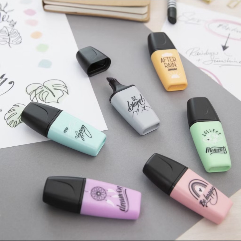 【德國天鵝STABILO】BOSS MINI Pastellove Edition 波士馬卡龍色迷你螢光筆 好攜帶輕巧ST0703-47, , large