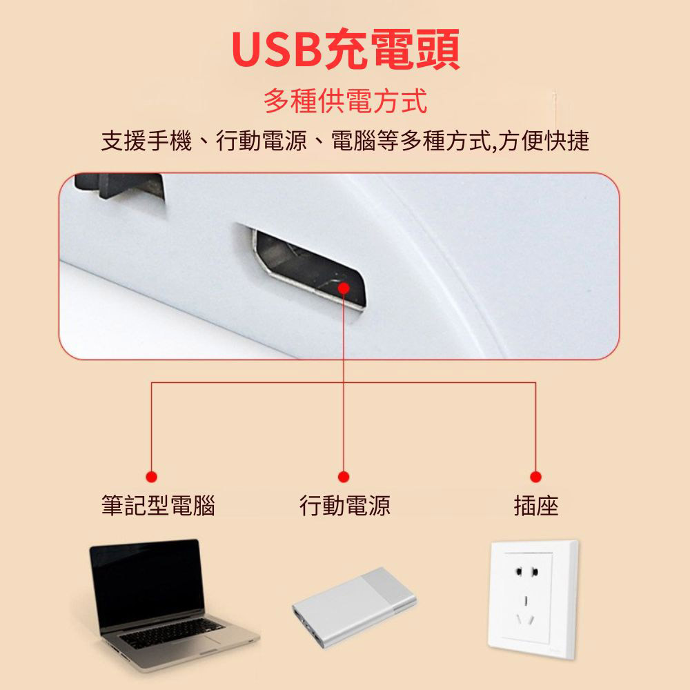 Micro充電款車廂感應燈-黑色(白光-3模式), , large