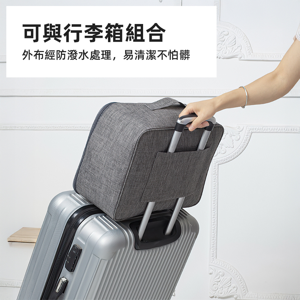 【上手家居】登機旅行袋 灰色(登機包/旅行收納袋/登機行李袋/旅行包/飛機包), , large