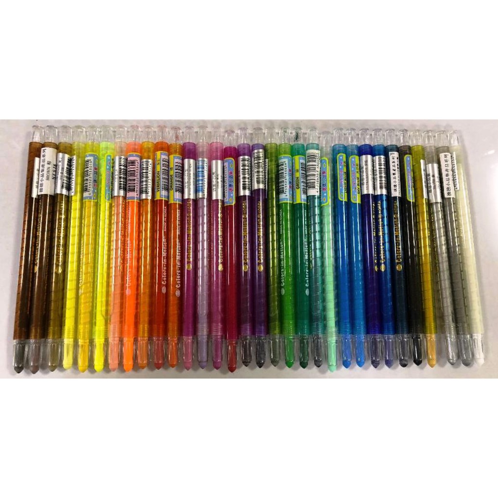 德德小品 伸縮蜡筆-單支NO.31螢光橘, , large