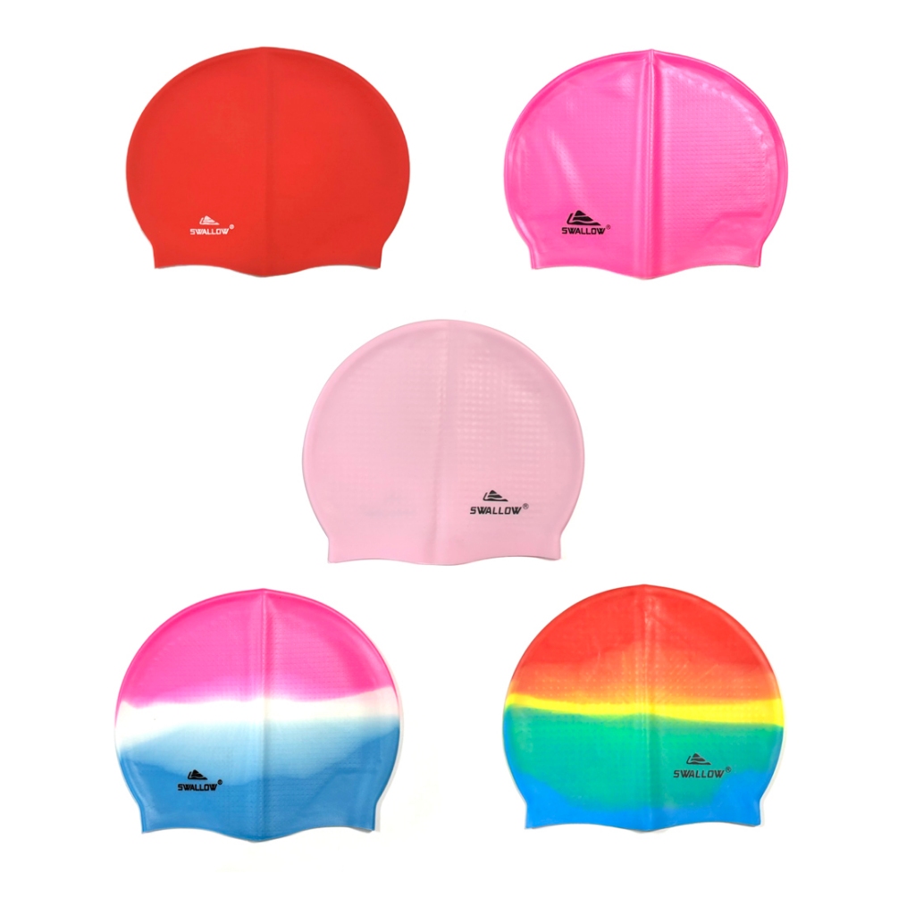 Non-Slip Silicone Swim Cap, , large