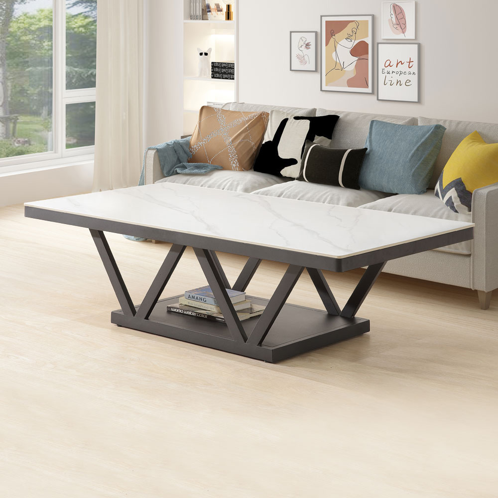 【Homelike】喜家居5.8尺岩板大茶几(2357), , large