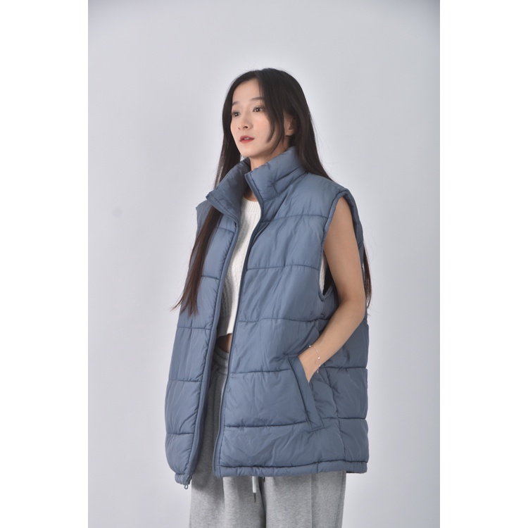 (L) gap質感背心藍色外套二手衣, , large