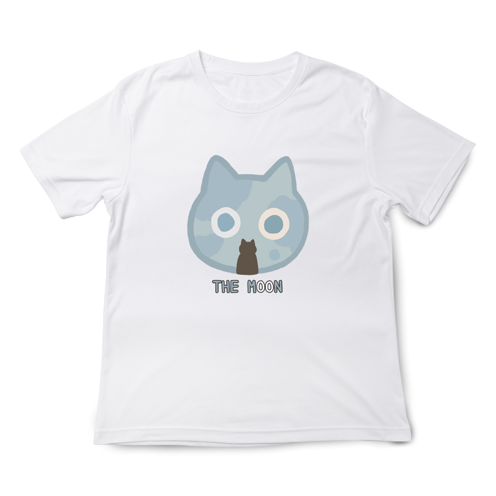 JZ TEE 黑貓-MOON 印花短袖T恤, , large